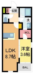 シェモア・グランデ西宮II【303号室】の間取り