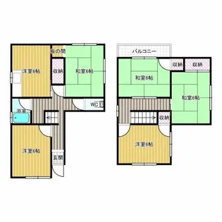 大阪府羽曳野市島泉7丁目【一戸建】の間取り