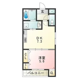 フジパレス喜連西【2階】の間取り