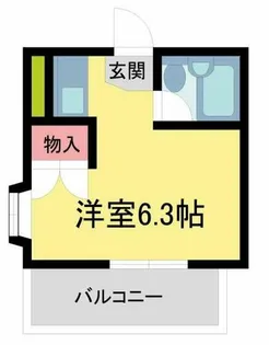 マンションミネット3号館【205号室】の間取り