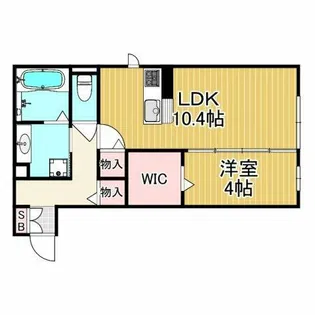 Brama甲東【1階】の間取り