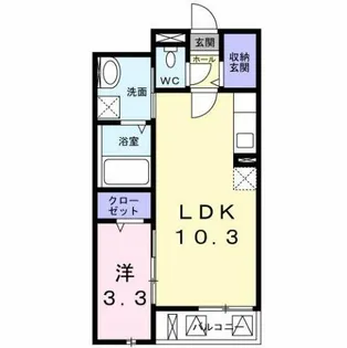 プランドール高槻【3階】の間取り