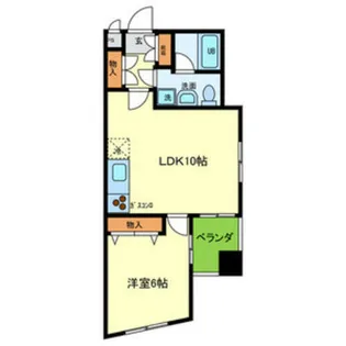 ルミエール北大路【6階】の間取り