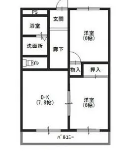 メゾン大半田【105号室】の間取り