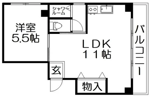 リベラル都丘【5階】の間取り
