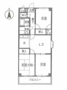 クレアコート【3階】の間取り
