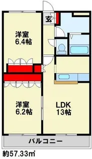 ファルール【206号室】の間取り