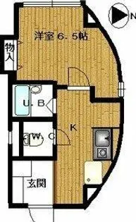 グランベール安田通【4階】の間取り