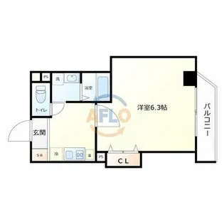 みおつくし京橋【8階】の間取り