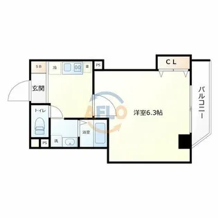 みおつくし京橋【5階】の間取り