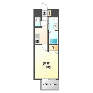 プランドール新大阪SOUTHレジデンス【9階】の間取り