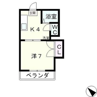 スチューデントビレッジB棟【1階】の間取り
