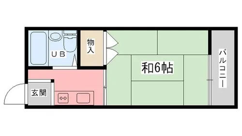 リバーサイドヴィラ姫路F棟【105号室】の間取り