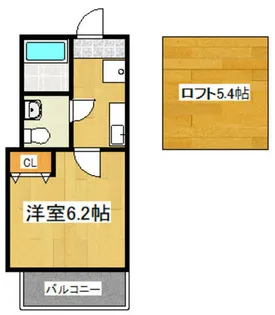 ベルビュー深草【2階】の間取り