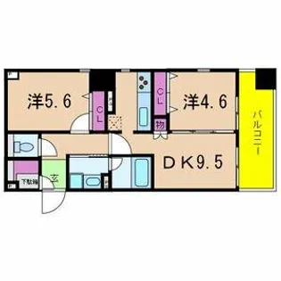 2DKの間取り画像
