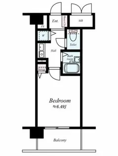 ユニーブル靭公園【9階】の間取り