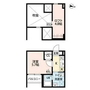 ル・フォティユⅡ【1階】の間取り