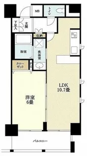 アクア阿波座【2階】の間取り