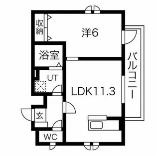 アメニティ金山【2階】の間取り