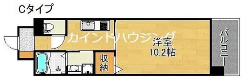 カルム ド アビタシオン【6階】の間取り