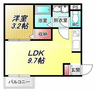 F+stye八尾北本町1号館【3階】の間取り