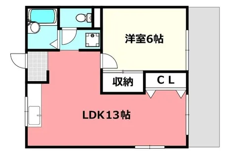 オークス【103号室】の間取り