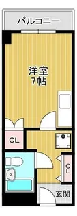 キューデンス21 A棟【211号室】の間取り