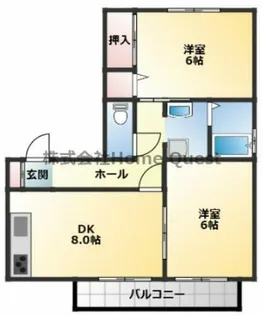 ヴィラ・ロワール【2階】の間取り