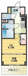 リアライズ鶴橋東Ⅱ【3階】の間取り