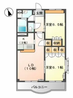 グランヴィア松江【2階】の間取り