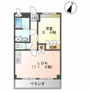 コート・ヴィラージュA【2階】の間取り