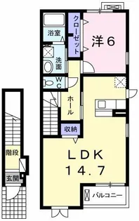 マウントック・ストーク【2階】の間取り