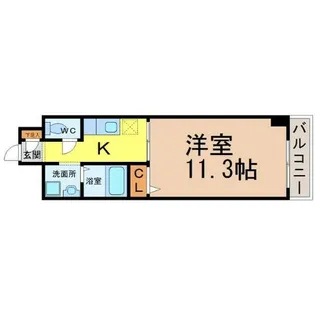 グランデージ則武【9階】の間取り