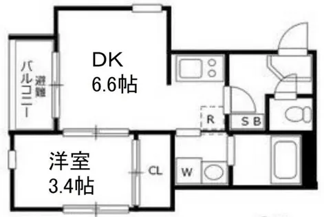 HARU鳴海(ハル鳴海)【2階】の間取り