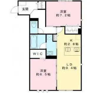 エスペランサⅠ【2階】の間取り