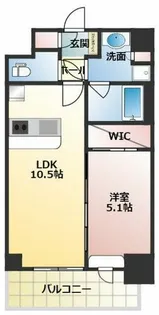 スプランディッド江坂III【3階】の間取り