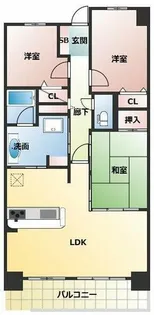 レジディア都島Ⅰ【13階】の間取り