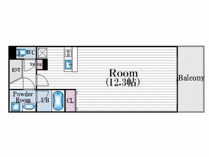 アルグラッド鷺洲公園【2階】の間取り