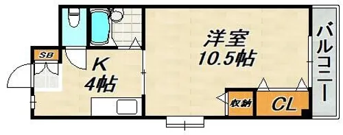 コーポアルム2【3階】の間取り