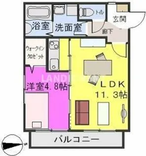 ステラ箱崎611【2階】の間取り