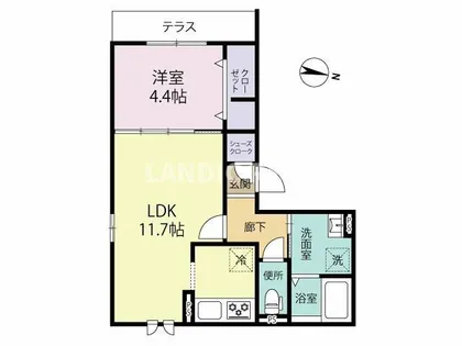 D-room姪浜駅南【2階】の間取り