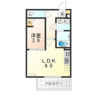 ブバルディア【3階】の間取り