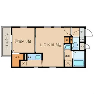 Cherim 庄内通【2階】の間取り