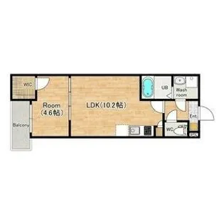 ジーメゾンフェリシェ大久保【1階】の間取り