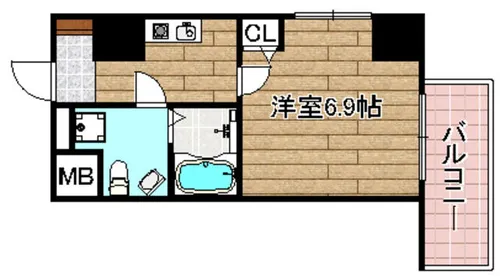 セレニテ高槻【7階】の間取り