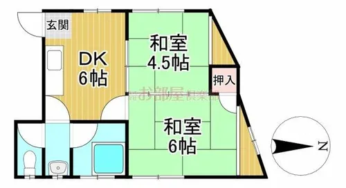 やすらぎビル【3階】の間取り