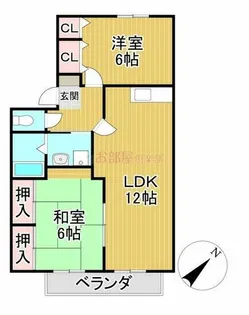 ファミーユシャトー【210号室】の間取り