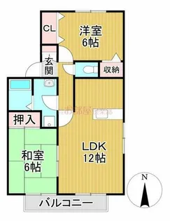 グレースコート国分I【3階】の間取り