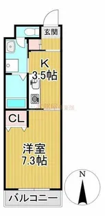 アルファルファ+ A棟【111号室】の間取り