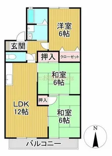アーバンライフ津福【110号室】の間取り